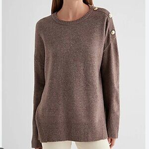 Novelty Button Tunic Sweater